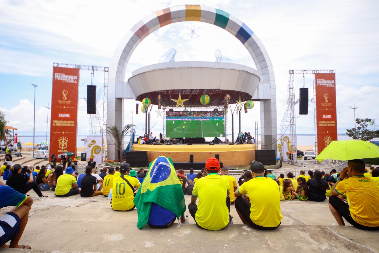 Após derrota do Brasil, ‘Brahma Fest’ encerra transmissão dos jogos na Ponta Negra nesta sexta-feira, 9/12