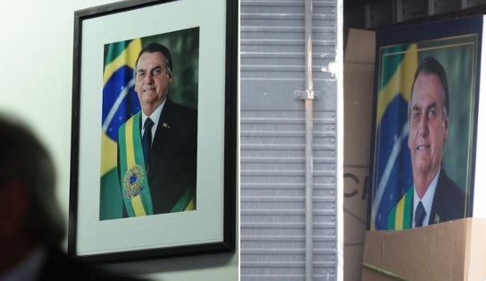 Caminhão de Mudança deixou pra trás 4,1 mil quadros de Jair Bolsonaro. O que fazer com eles?