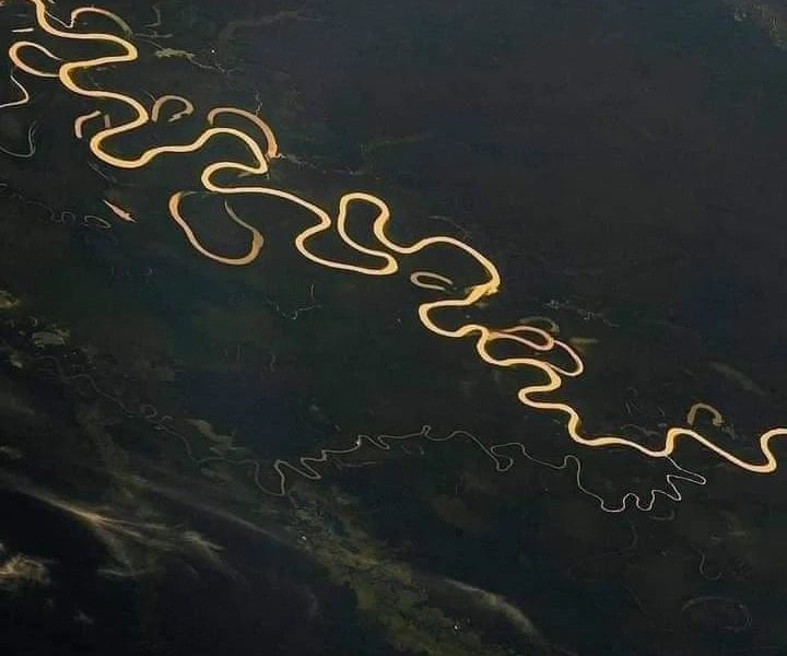 Rio Juruá visto do espaço