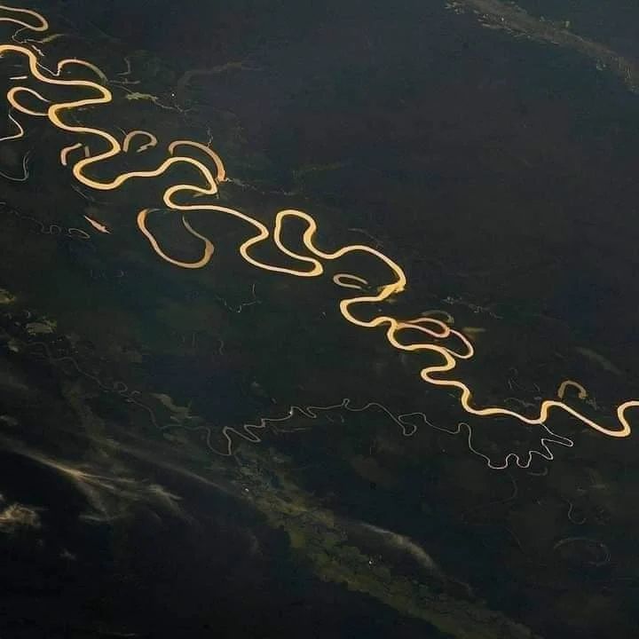 Rio Juruá visto do espaço