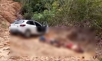 Vídeo +18: Dois homens e duas mulheres tiveram os corpos metralhados e abandonados em ramal!