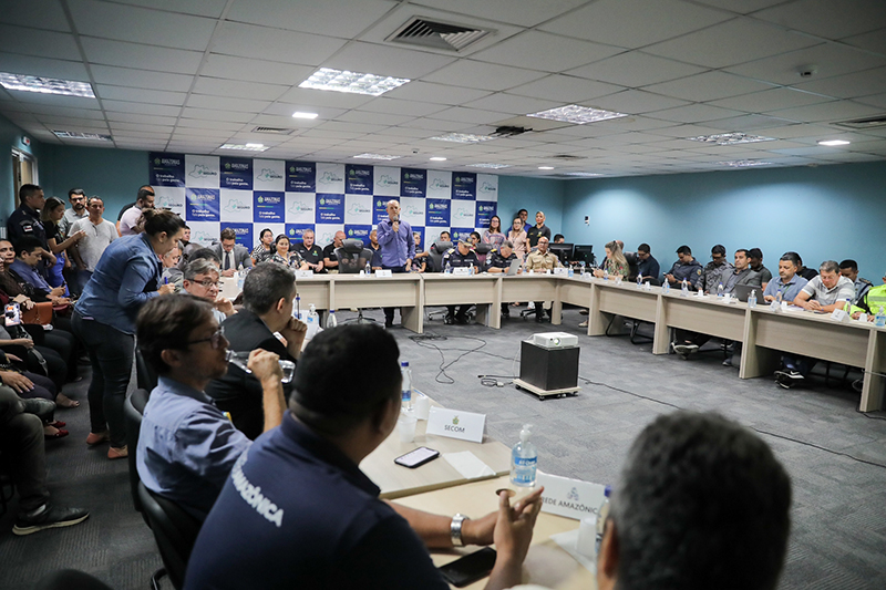 Governo do Amazonas reúne Comitê de Resposta Rápida e reforça segurança no estado / Foto: Lucas Silva/ Secom