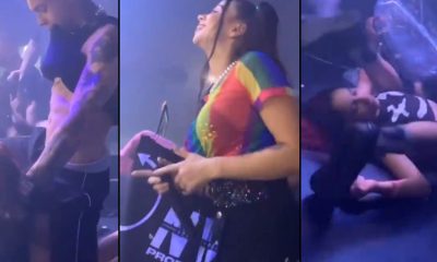 Vídeo : Dançarino de MC Pipokinha larga-lhe a bicuda na cara da fã que desmaia na hora!