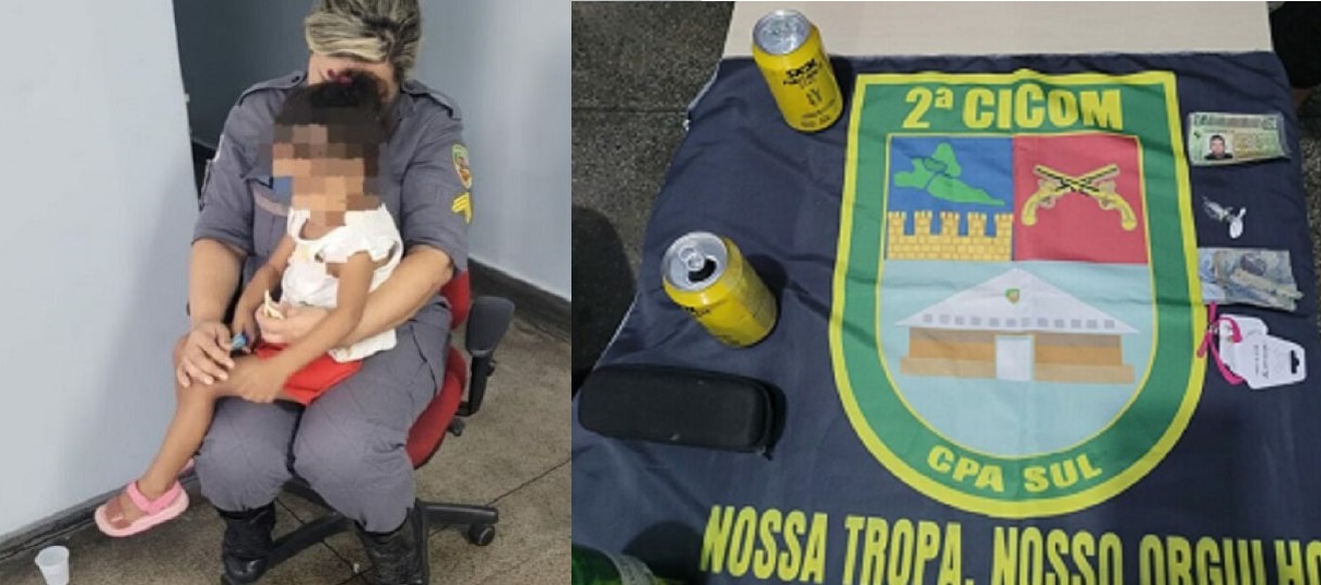 Pai é preso em Manaus enquanto usava drogas enquanto carregava filha de 2 anos