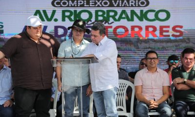 O Governo do Amazonas e a Prefeitura de Manaus assinaram, nesta quarta-feira, (04/01), a ordem de serviço para a construção do Complexo Viário Barão do Rio Branco - Imagem: Divulgação