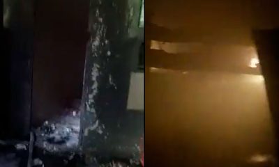 video mostra fogo no clube de tiros