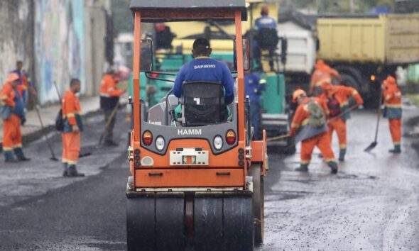 Lírio do Vale recebe Programa ‘Asfalta Manaus’ da Prefeitura de Manaus / Foto - Márcio Melo/Seminf