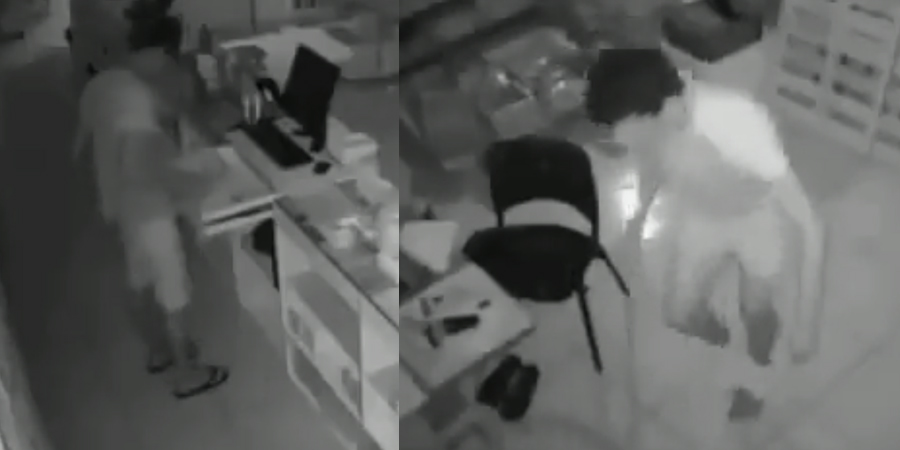 Vídeo : Ladrão em Roraima rouba drogaria e antes de fugir, bate uma bronha...