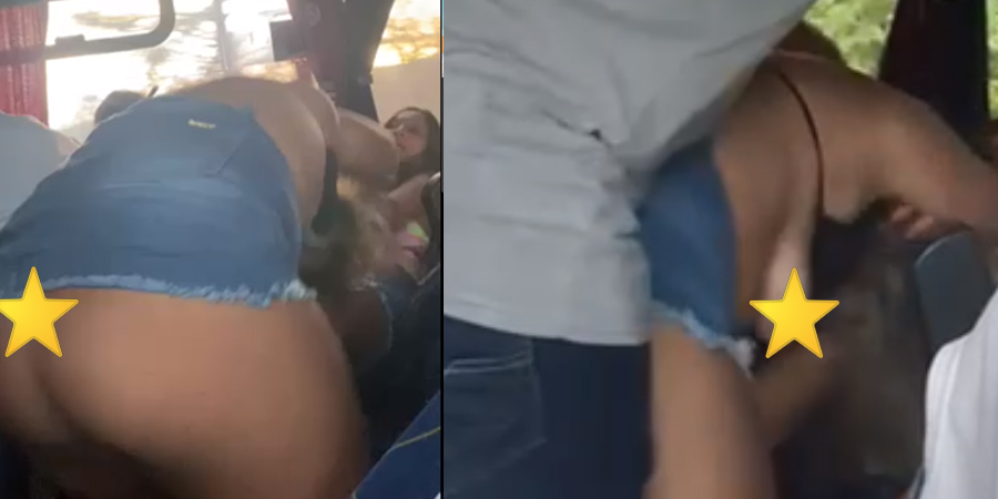 Vídeo +18: Mulheres brigam em ônibus de excursão por macho
