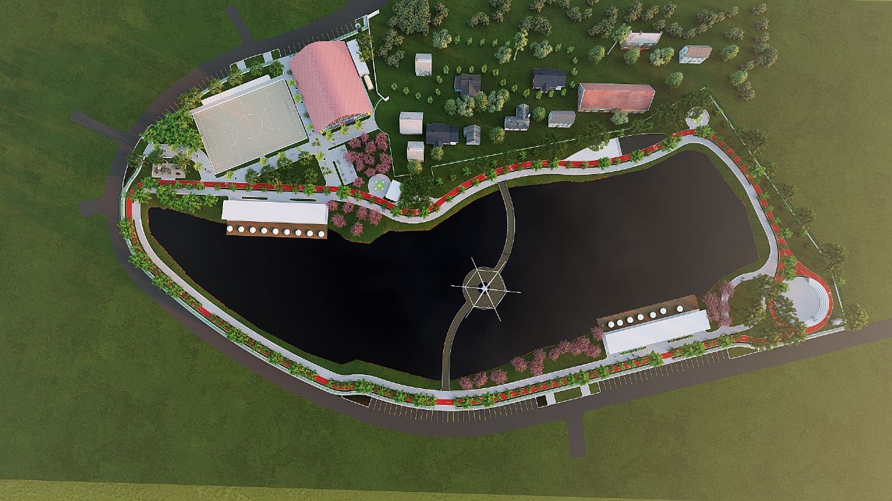 Deque no meio da lagoa do Parque São Pedro é destaque de projeto arquitetônico da Prefeitura de Manaus / Artes – Divulgação / Implurb