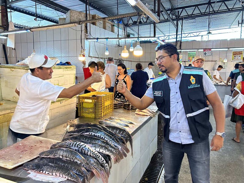 Feira da Manaus Moderna intensifica vendas de peixes na Quaresma / Foto - Gildo Smith / Semacc 
