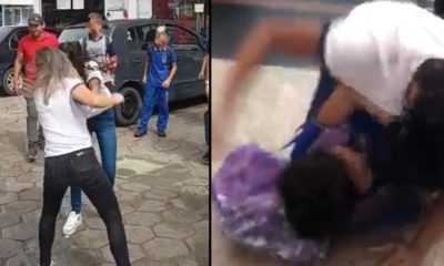 Vídeo : Volta às aulas quente com pancadarias entre alunas aem Manaus. Duas lutas registradas
