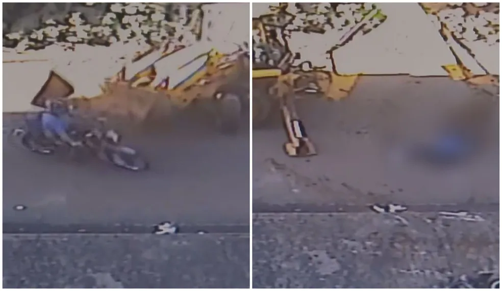 Vídeo +18: Homem atropela e mata colega de trabalho com retroescavadeira