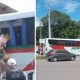 Vídeo : Ônibus da Eucatur acerta em cheio carreta na Barreira antes de entrar em Manaus!