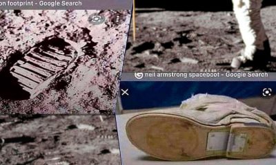 Teoria da conspiração sobre a bota do astronauta que foi à lua