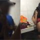 Vídeo flagra grávida sendo agredida com tapas e empurrões por companheiro em Manaus