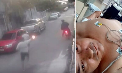 Vídeo : Motociclista por app é baleado em "casinha" no Santo Agostinho, e mesmo baleado foi ao HPS 28 de Agosto!