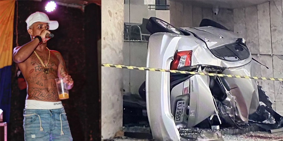 Vídeo +18: MC Biel Xcamoso morre em grave acidente de carro