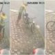 Vídeo: Ladrão arranca poste para roubar bicicleta