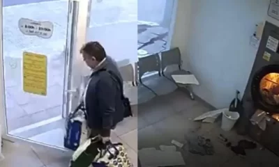 Vídeo flagra homem escapando de explosão em lavanderia