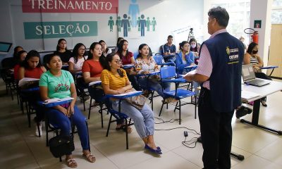Curso de 'Higienização a Seco' / Foto – Elton Viana / Semcom