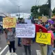 Greve do professores da rede estadual em Manaus — Foto: Jucélio Paiva/Rede Amazônica