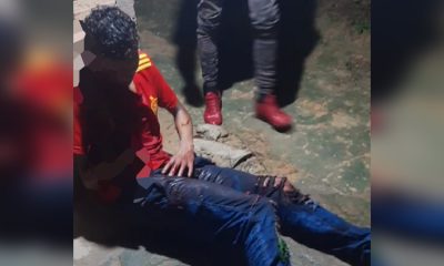 Vídeo +18: Polícia impede que Tribunal do Crime execute homem, mas ele já estava sendo mutilado em Manaus!