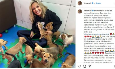 Luisa Mell falou sobre o Instituto Caramelo (Imagem: Reprodução / Instagram)