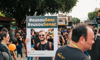 Manifestação Eu Sou SESC Eu Sou SENAC / Foto : Divulgação