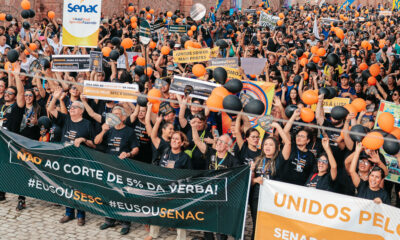 Manifestação Eu Sou SESC Eu Sou SENAC / Foto : Divulgação