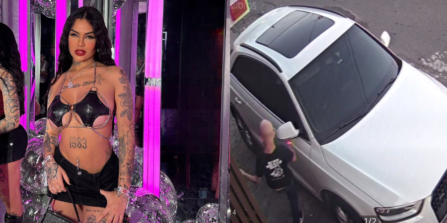Vídeo: Bruno Diferente dá chutes em carro de DJ Nathi em SP • DOL