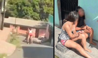 Vídeo : Meninas descem ladeira sem freiar e se machucam violentamente!