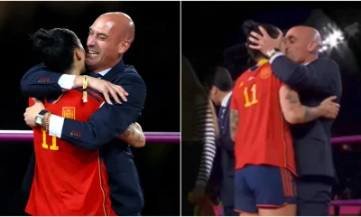 Vídeo: Presidente da Federação Espanhola de Futebol força beijo em jogadora em premiação
