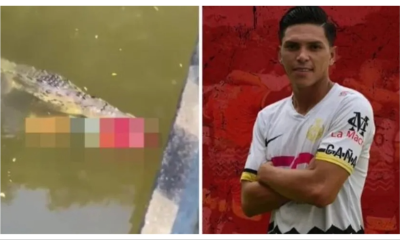 Jogador de futebol pula em rio e acaba devorado por crocodilo!