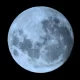 O termo Lua azul é devido ao fato não muito comum de ter duas luas cheias no mesmo mês — Foto: Divulgação/Observatório Heller & Jung