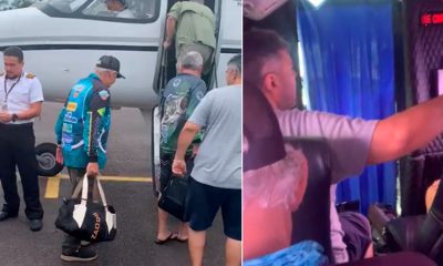 Vídeos mostra momento em que turistas pegam o avião para Barcelos e que momentos depois caiu. Todos morreram