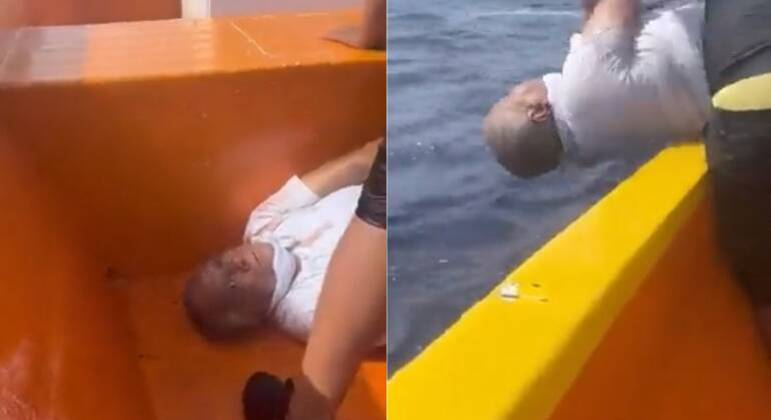 Vídeo +18 : Traficante venezuelano é lançado vivo com mãos e pés amarrados!
