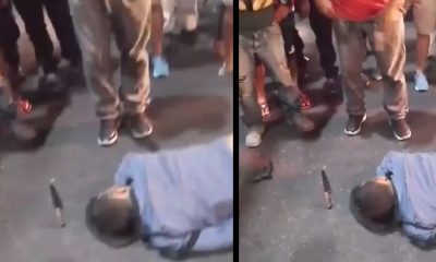 Vídeo +18 : Assaltante de ônibus é executado por sargento da Polícia Militar à paisana em Manaus