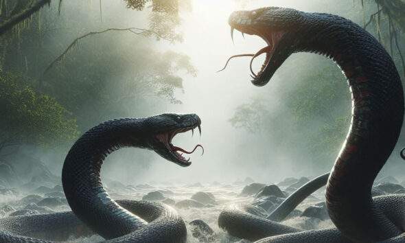 Lenda Amazônica com Inteligência Artificial : A Lenda da Cobra Norato e Maria Caninana