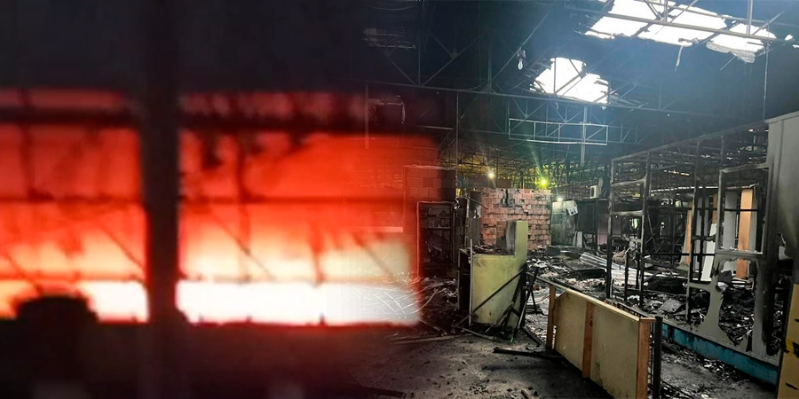 Vídeo : 20 boxes da feira do bairro Santo Antônio foram queimados em incêndio que antigiu a feira.