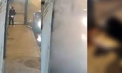 Vídeo +18 : Câmera de Segurança flagraa momento em que mulher acende algo e explode na calçada!