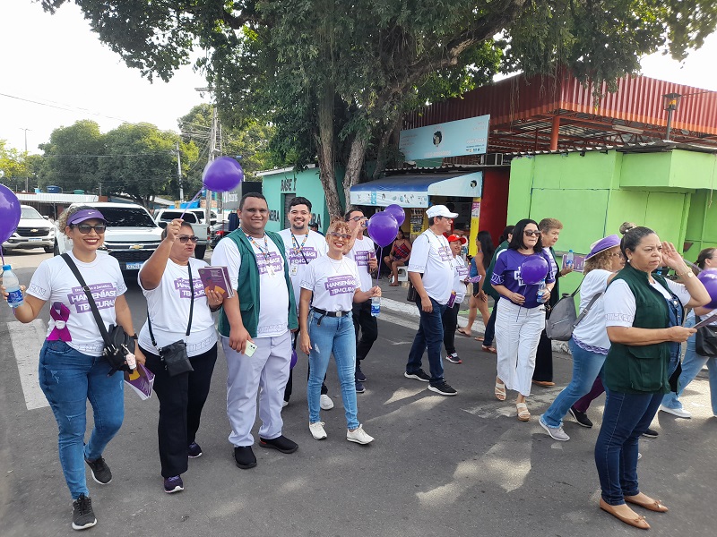 Prefeitura de Manaus encerra o Janeiro Roxo, de combate à hanseníase, com caminhada na zona Leste / Foto - Divulgação/Semsa