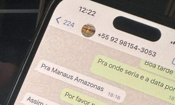 Bruna Amaral expõe mensagem ofensiva / Foto : Divulgação