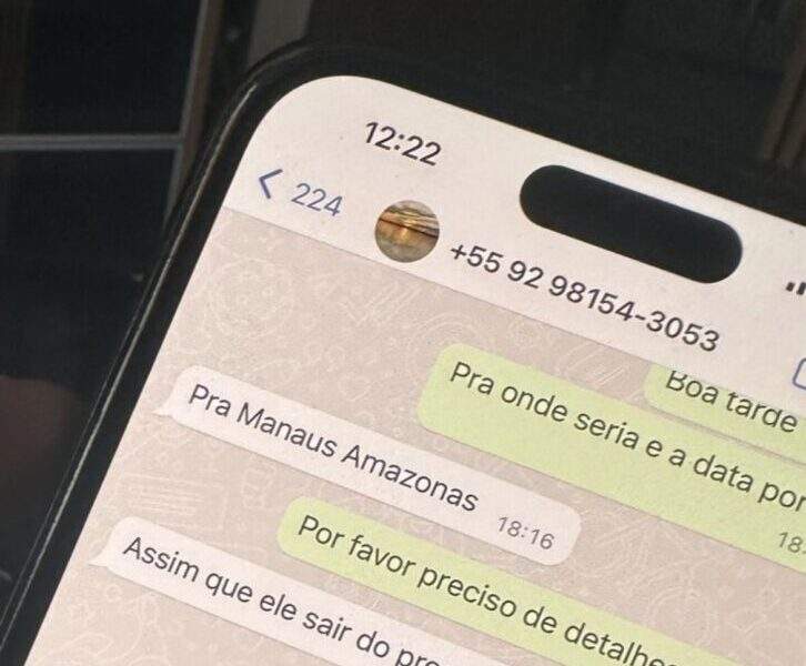 Bruna Amaral expõe mensagem ofensiva / Foto : Divulgação