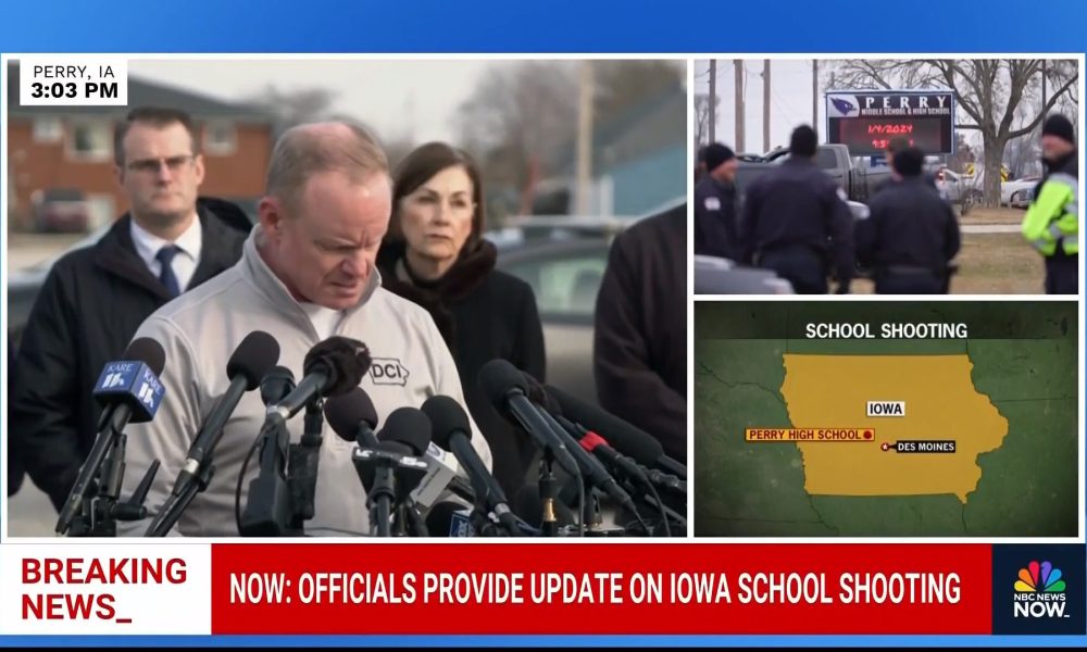 1 morto e outros 5 feridos por atirador em escola de Iowa no primeiro dia após as férias de inverno