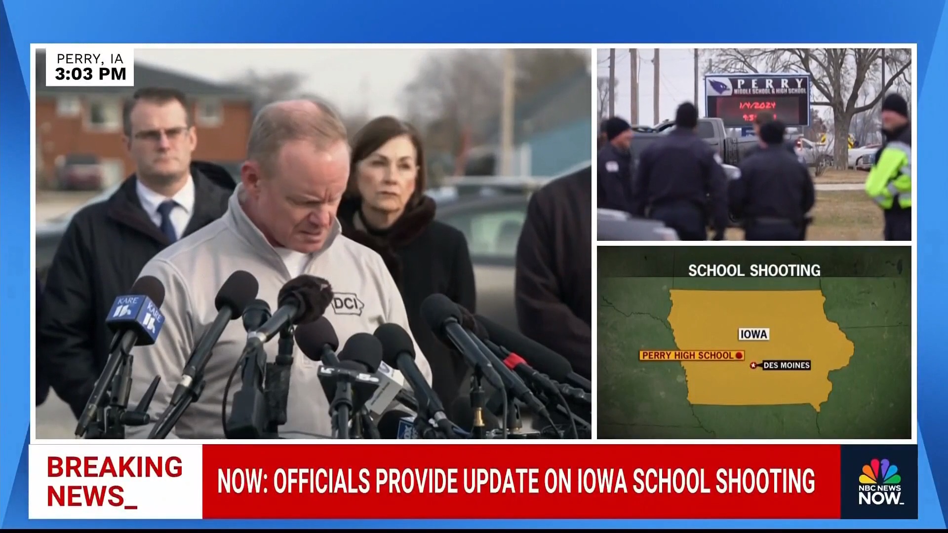1 morto e outros 5 feridos por atirador em escola de Iowa no primeiro dia após as férias de inverno