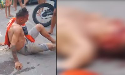 Vídeo +18 : Homem tenta roubar e acaba sendo pego por populares no bairro do Gilberto Mestrinho