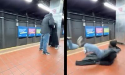 Vídeo +18 : Homens brigam em plataforma de metrô e o pior acontece!