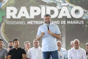 Wilson Lima inaugura Trevo do Rapidão Rodoanel na zona leste e destaca avanço da maior obra de mobilidade urbana integrada do Amazonas / Foto: Alex Pazuello e Antônio Lima / Secom