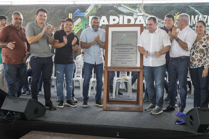 Wilson Lima inaugura Trevo do Rapidão Rodoanel na zona leste e destaca avanço da maior obra de mobilidade urbana integrada do Amazonas / Foto: Alex Pazuello e Antônio Lima / Secom